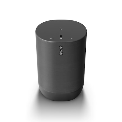 Sonos Move schwarz kompakter Smart Speaker mit Akku integrierte Sprachsteuerung von Sonos