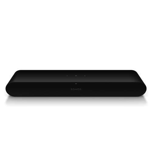 Sonos Ray, Soundbar, 4 digitale Class-D-Verstärker, Trueplay, Night Sound, Dolby Digital, Touch-Steuerung, optischer Anschluss - Schwarz. von Sonos