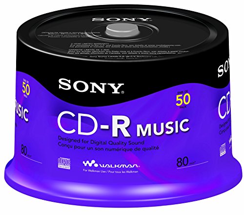 Sony 50 crm80rs CD-R 700 MB 50pc (S) Blank Cd – Blank CDs (CD-R, 700 MB, 50 PC (S), 80 Min) von Sony