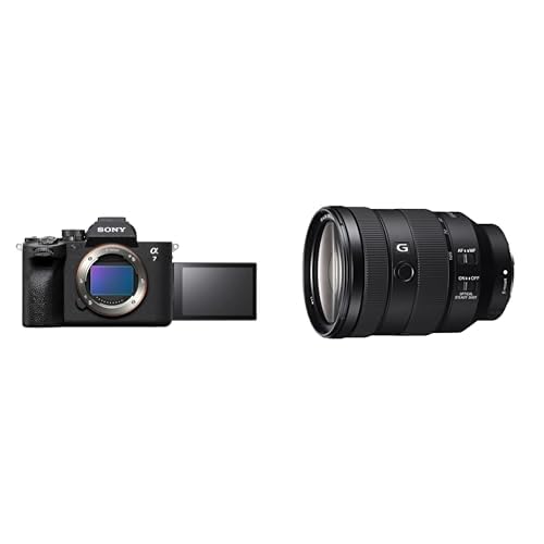 Sony Alpha 7 IV | Spiegellose Vollformatkamera für Experten (33 Megapixel, Echtzeitfokus, Burst mit 10 Bildern pro Sekunde, 4K 60p-Video, einstellbarer Voll-Touchscreen) + Objektiv FE 24-105 f4 G von Sony