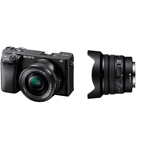 Sony E PZ 10–20 mm F4 G | APS-C-Objektiv mit leistungsstarkem Zoom (SELP1020G) & Alpha 6400 | APS-C Spiegellose Kamera mit 16-50mm f/3.5-5.6 Power-Zoom-Objektiv (Schneller 0 von Sony