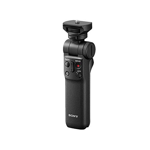 Sony GP-VPT2BT Bluetooth Handgriff (für Selfies und Vlogging, auch als Tripod nutzbar, kompatibel mit A9M2, A9, A7RM4, A7RM3, A7M3, A6600, A6400, A6100, RX100M7, RX0M2, ZV-1) schwarz von Sony