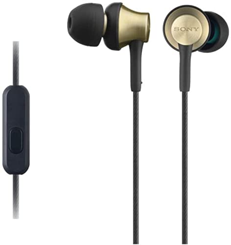 Sony MDR-EX650APT In-Ear-Kopfhörer, Messinggehäuse, Headset, Mikrofon, Fernbedienung, gold von Sony
