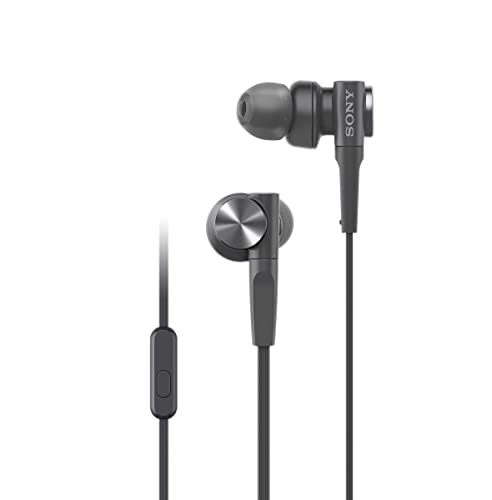 Sony MDR-XB55AP In-Ear-Kopfhörer (Extrabass, Mikrofon) Schwarz, Normal von Sony