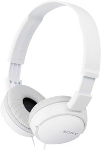 Sony MDR-ZX110 On Ear Kopfhörer kabelgebunden Weiß von Sony