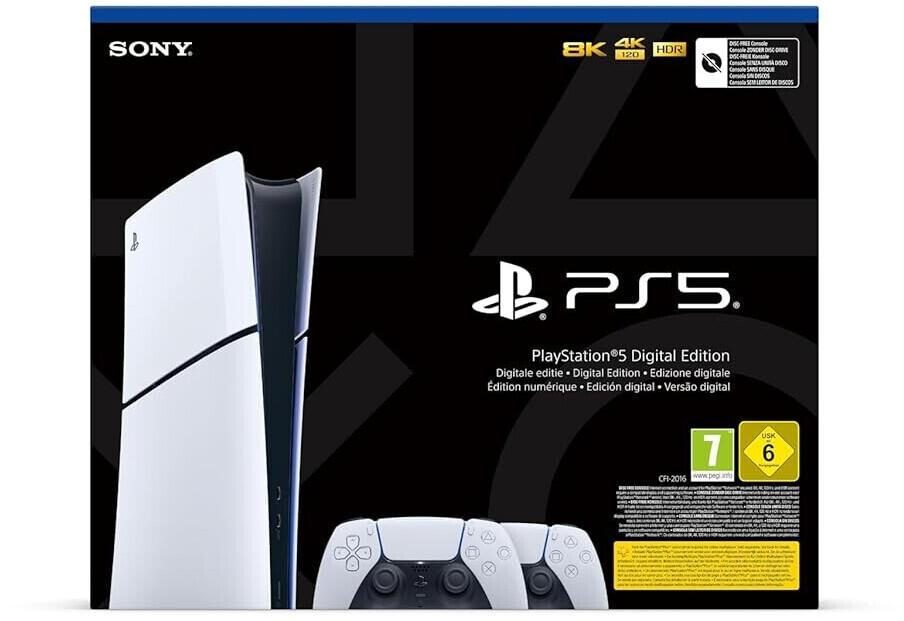 Sony PlayStation 5 Slim Digital Edition (inkl. zweiten Controller) von Sony