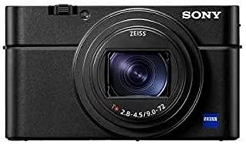 Sony RX100 VII | Premium Bridge-Kamera (1,0-Typ-Sensor, 24-200 mm F2.8-4.5 Zeiss-Objektiv, Autofokus zur Augenverfolgung für Mensch und Tier, 4K-Filmaufnahmen und neigbares Display), Schwarz von Sony