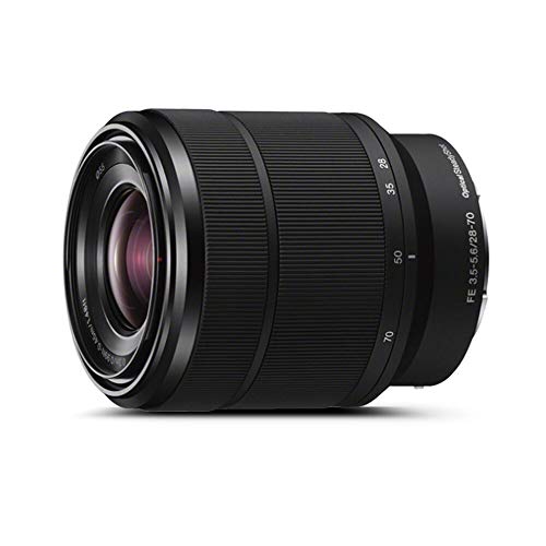 Sony SEL-2870 Standard-Zoom Objektiv (28-70 mm, F3.5–5.6, Vollformat, geeignet für A7, A6000, A5100, A5000 und Nex Serien, E-Mount) schwarz von Sony