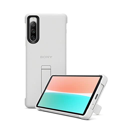 Sony Stilvolle Hülle mit Standfuß für das Xperia 10 IV, Weiß, XQZCBCCH.Row von Sony