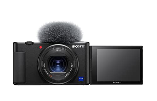 Sony Vlog-Kamera ZV-1 (Digitalkamera, 24-70mm, seitlich klappbares Selfie-Display für Vlogging & YouTube, 4K Video) von Sony