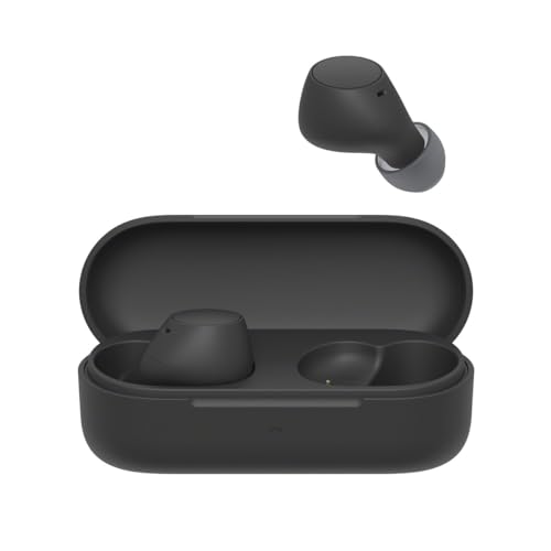 Sony WF-C510 Truly Wireless Kopfhörer - Kleine, leichte Bluetooth In-Ear-Kopfhörer mit Multipoint-Connection, Ambient Sound, IPX4 Rating, Spotify Tap, Quick Charge, 22 HR Akku, iOS & Android - Schwarz von Sony