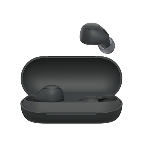 Sony WF-C700N kabellos, Bluetooth, Noise Cancelling Kopfhörer (kleine, leichte Kopfhörer mit Bluetooth Multipoint Connection, IPX4, bis zu 20h Akkulaufzeit, Schnellladung, iOS & Android) Schwarz von Sony