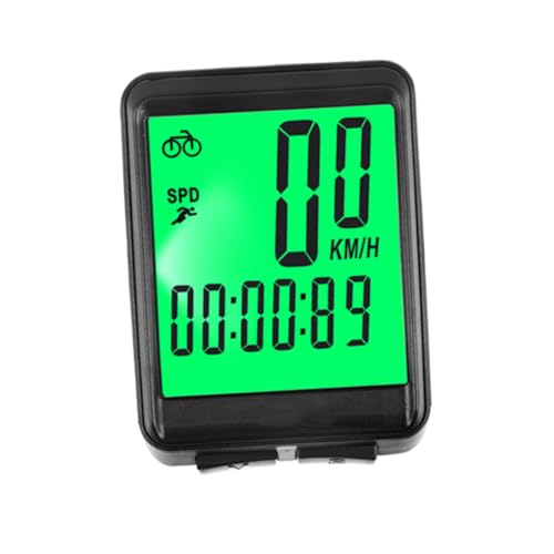 Sosoport 1 Satz Fahrrad-Tachometer Fahrrad Geschwindigkeitsmesser Tools zum Aufzeichnen von Fahrradkilometern Cycling Computer Bike tacho leuchtende Fahrradtachos wasserdichte Stoppuhren von Sosoport