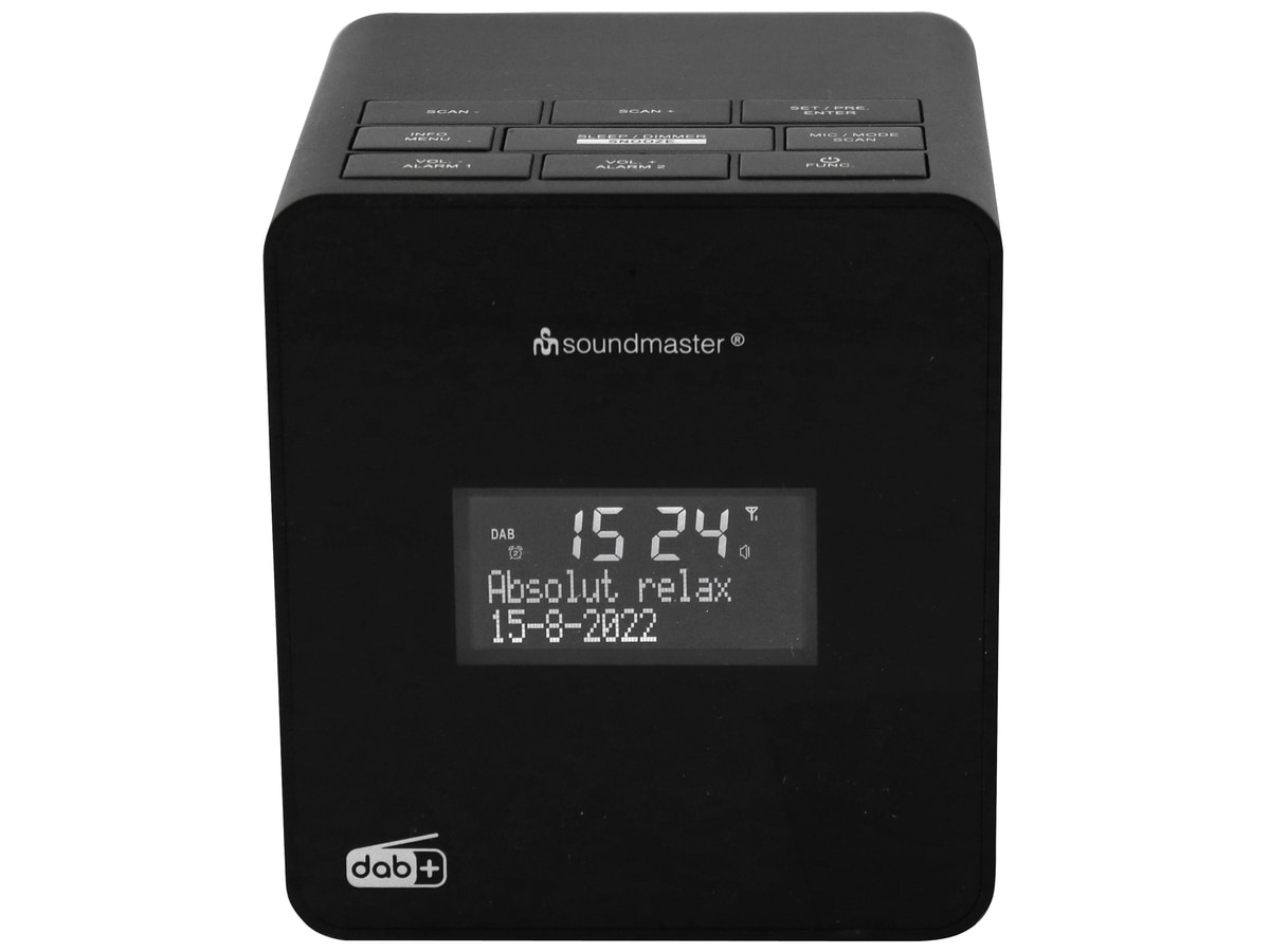 SOUNDMASTER Uhrenradio UR 109SW, AB+/UKW, mit Aufnahmefunktion, schwarz von Soundmaster