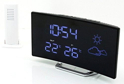 Soundmaster FUR100 UKW Uhrenradio Dual-Alarm Funkuhr Wetterstation Außensensor von Soundmaster