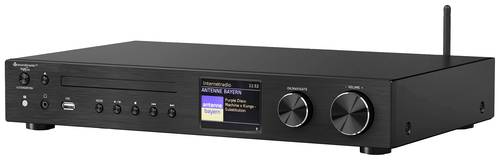 Soundmaster ICD4350SW CD-Player Schwarz WLAN, DAB+, CD-Player, Bluetooth®, Internetradio von Soundmaster