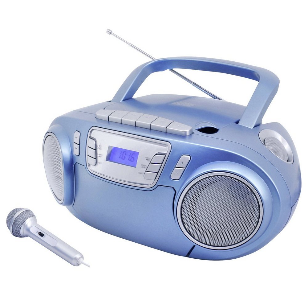 Soundmaster soundmaster SCD5800BL CD-Radio UKW USB, Kassette, Radiorecorder Inkl. Radio von Soundmaster