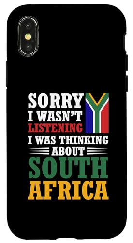 Hülle für iPhone X/XS Südafrikanische Flagge von South African Gifts for Men Women Kids