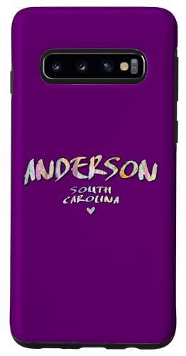 Hülle für Galaxy S10 Anderson South Carolina – Anderson SC Aquarell-Logo von South Carolina Arts and Culture