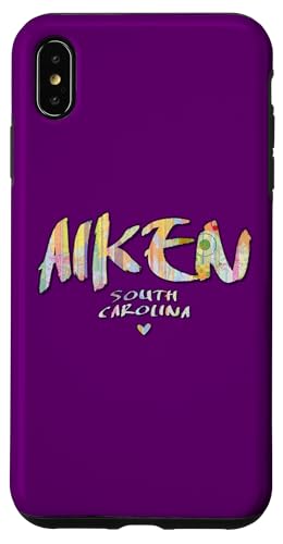 Hülle für iPhone XS Max Aiken South Carolina – Aiken SC Aquarell-Logo von South Carolina Arts and Culture