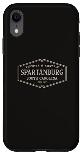 Hülle für iPhone XR Spartanburg South Carolina | Historisches Spartanburg SC von South Carolina Standard Apparel Co.