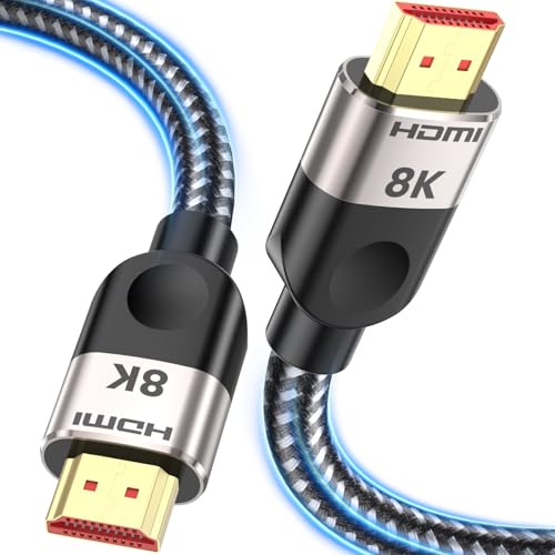 Southlight HDMI 2.1 Kabel 3M [8K@60Hz,4K@120Hz144Hz,48Gbps] Ultra High speed 7680P eARC HDCP 2.2&2.3 DTS:X Dynamische HDR Dolby Atmos Kompatibel mit Soundbar/PS2/PS5/Xbox/Roku TV von Southlight