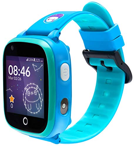 SoyMomo - Intelligente Uhr für Kinder Space 1.0 - Smartwatch für Kinder mit GPS, Anrufe und Videotelefonie - Kinderortungsgerät mit SOS-Taste - Unbekannte Nummern Sperre - Blau von SoyMomo