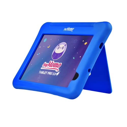 SoyMomo - Kinder-Tablet - Pro 2.0 - Erkennung unangemessener Inhalte, Künstliche Intelligenz, Elternkontrolle, Werbeblocker, 8" FHD, 32 GB, WiFi, Bluetooth, Blau von SoyMomo