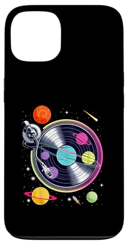 Hülle für iPhone 13 Space DJ Design Solar System Plattenspieler EDM Tee von Space astronauts and Galaxies Funny Tees