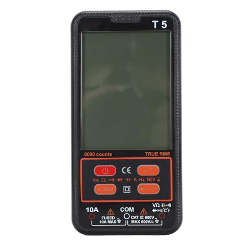 Digitaler Multimeter -Tester, Super -Thin Digital Multimeter Tester mit 6000 Zählungen, Diode der AC -DC -Spannungsstromwiderstandskapazität, Multimeter von Spacnana