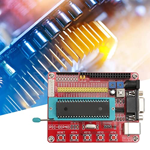 PIC-Entwicklungsboard, PIC16F877A Mikrocontroller-Entwicklungsboard Microchip PIC-Board mit RS232-Schnittstelle, Computerkomponenten von Spacnana