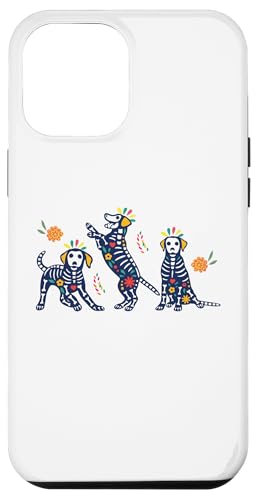 Hülle für iPhone 15 Plus Tag der Toten Bunte Skeletthunde Mexikanisches Halloween von Spanish Bilingual Dual Language ESL Teacher