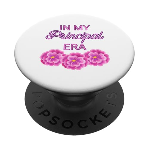 In my Principal Era – lustige süße rosa Blumen PopSockets mit austauschbarem PopGrip von Spanish Bilingual Dual Language ESL Teacher