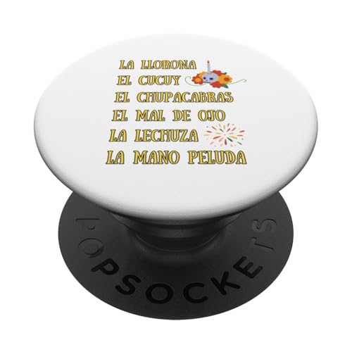 La Llorona und alle gruseligen spanischen mexikanischen Halloween PopSockets mit austauschbarem PopGrip von Spanish Bilingual Dual Language ESL Teacher