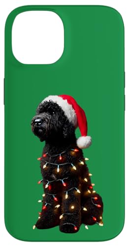 Hülle für iPhone 14 Spanischer Wasserhund Weihnachtsmannmütze Weihnachtsbeleuchtung Besitzer Mama Papa von Spanish Water Dog Christmas Products