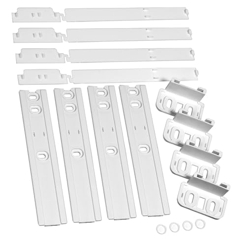 Spares2go Integrierte Kühlschranktür-Schiebe-Montage, Universal-Halterungs-Set, 4 Stück von Spares2go