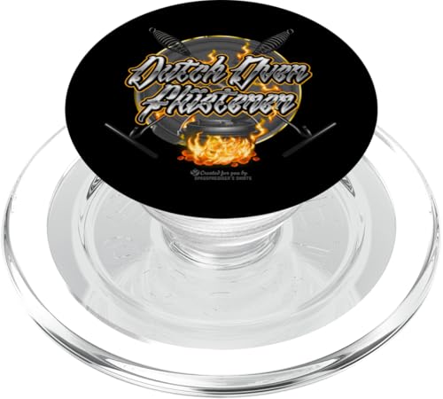 Dutch Oven Flüsterer Deckelheber Flammen Dutch Oven PopSockets PopGrip für MagSafe von Spassprediger's Iconic Dutch Oven Merch