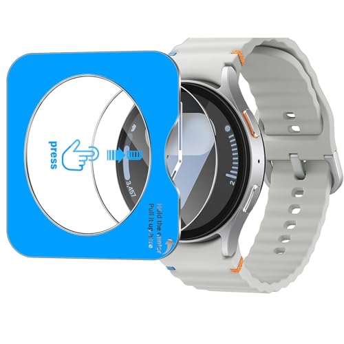 Spdymo Schutzglas für Samsung Galaxy Watch 7 40MM Schutzfolie, [2 Stück] HD Klar Displayschutz für Galaxy Watch 7 mit Positionierhilfe für Installation, Blasenfreie Anti-Staub Gehärtetes Glas Folie von Spdymo