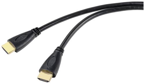 SpeaKa Professional HDMI Anschlusskabel HDMI-A Stecker, HDMI-A Stecker 1.00m Schwarz SP-10133280 Aud von SpeaKa Professional