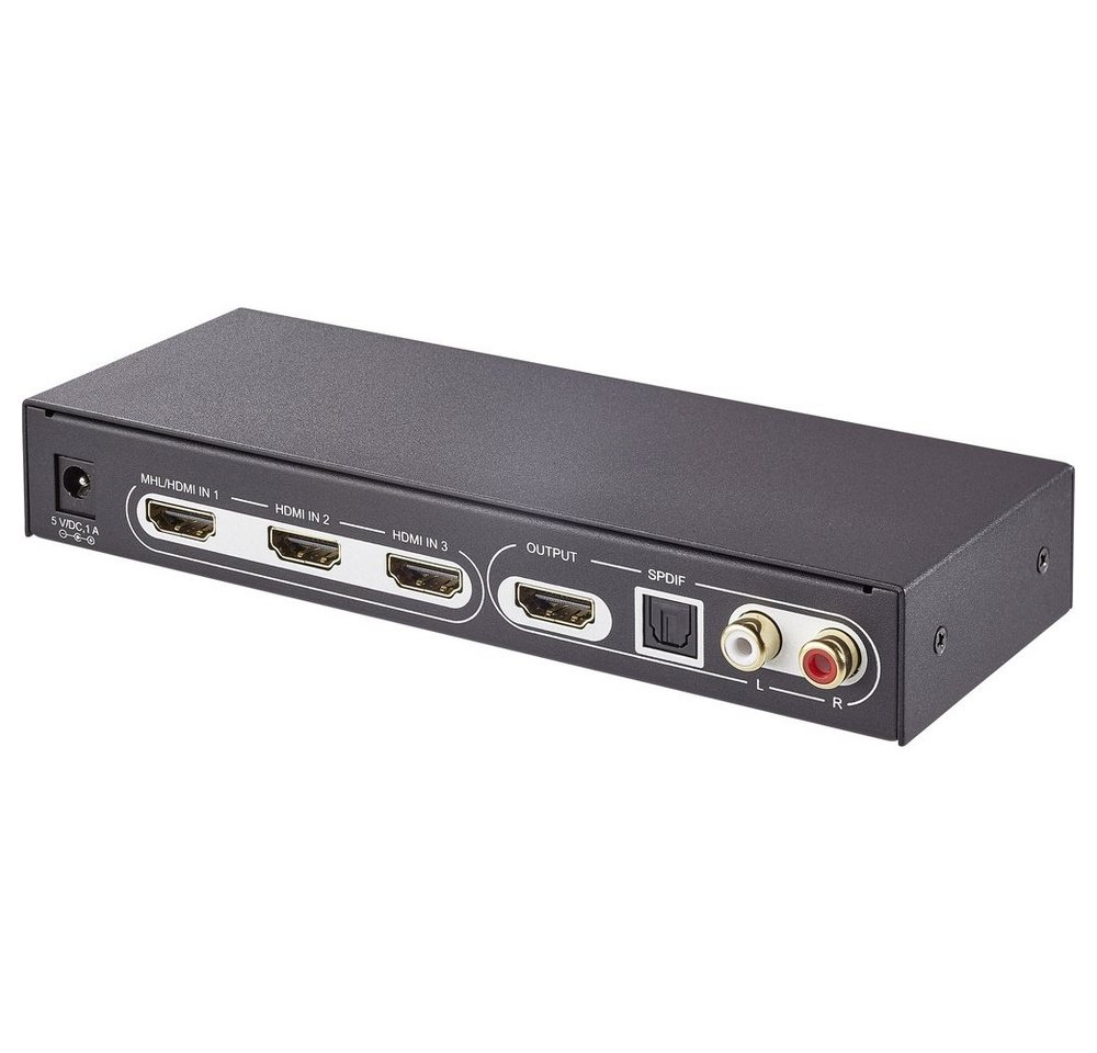 SpeaKa Professional SpeaKa Professional SP-5441116 3 Port HDMI-Switch UHD 4K @ 60 Hz Netzwerk-Adapter von SpeaKa Professional