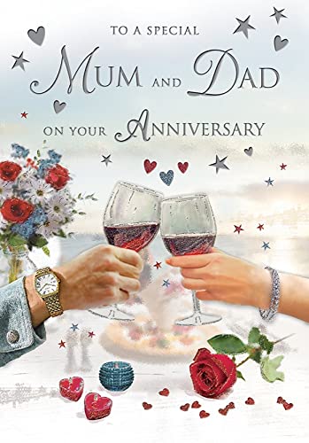 C80904 Karte zum Jahrestag für Mama und Papa – Regal Publishing – To a special Mum & Dad on your anniversary von Special Thoughts