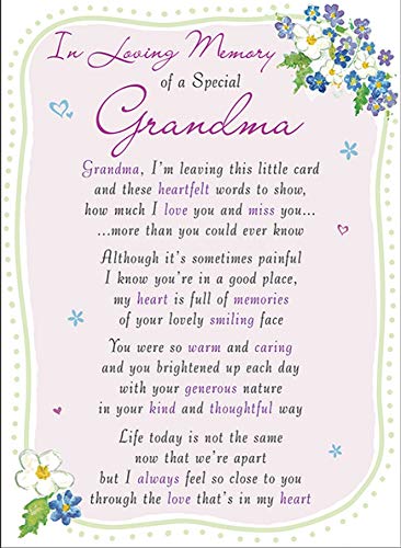 Special Thoughts Loving Memory Gedenkkarte mit offenem Grab, 16,5 x 12,1 cm von Special Thoughts