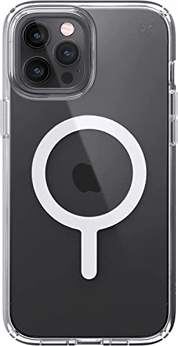 Speck iPhone 12 transparente Hülle – Fallschutz passend für iPhone 12 Pro & iPhone 12 Handys – gebaut für MagSafe – Anti-Vergilbung & Anti-Fade mit zweilagigem schlankem Design 6,1 Zoll – Perfect von Speck