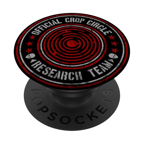 Official Crop Circle Research Team | UAPs UFOs Alien Message PopSockets Klebender PopGrip von Spectral Activity Ghost Hunting Apparel