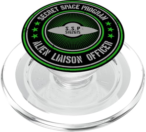 Secret Space Program | UFOs Orbs UAPs Alien Liaison Officer PopSockets PopGrip für MagSafe von Spectral Activity Ghost Hunting Apparel