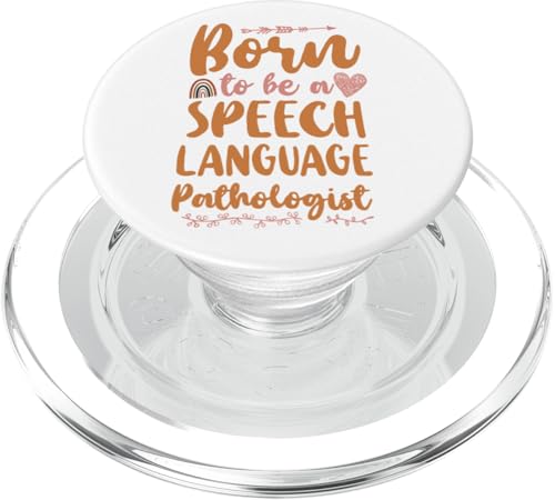 Sprachtherapeut Therapieassistent SLP Born To Be A Speech PopSockets PopGrip für MagSafe von Speech And Language Pathology Pathologist Slpa HD0