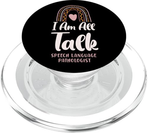 Sprachtherapeut Therapieassistent SLP Rainbow I Am All Talk PopSockets PopGrip für MagSafe von Speech And Language Pathology Pathologist Slpa HD0