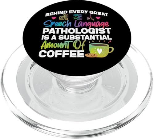 Sprachtherapeut Therapie-Assistent SLP Kaffee hinter jedem PopSockets PopGrip für MagSafe von Speech And Language Pathology Pathologist Slpa HS0