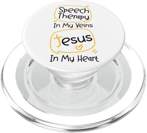 Sprachtherapeut Therapieassistent SLP Glaube Jesus Christian PopSockets PopGrip für MagSafe von Speech And Language Pathology Pathologist Slpa HS0