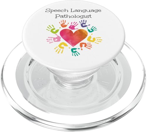 Sprachtherapeut Therapieassistent SLP Herz Hände Sprache PopSockets PopGrip für MagSafe von Speech And Language Pathology Pathologist Slpa HS0